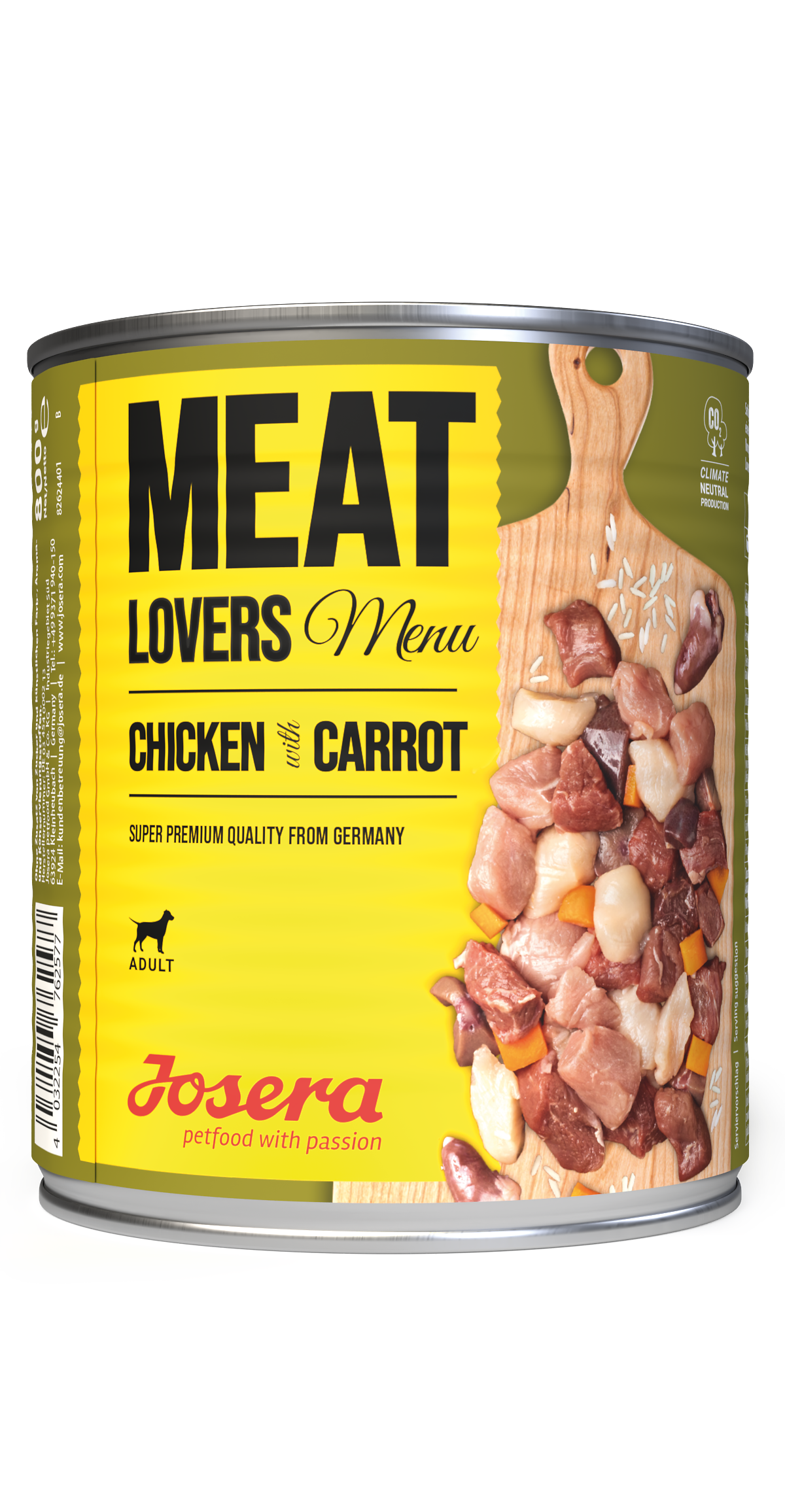 Opakowanie karmy MEAT LOVERS MENU KURCZAK Z MARCHEWKĄ