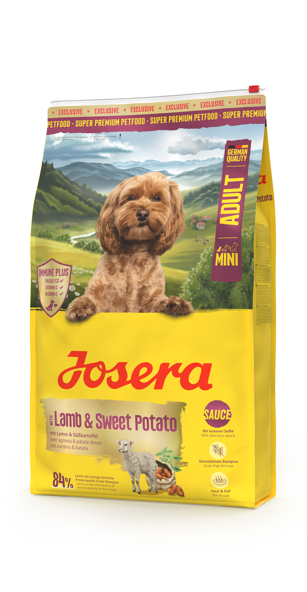 Opakowanie karmy MINI LAMB & SWEET POTATO