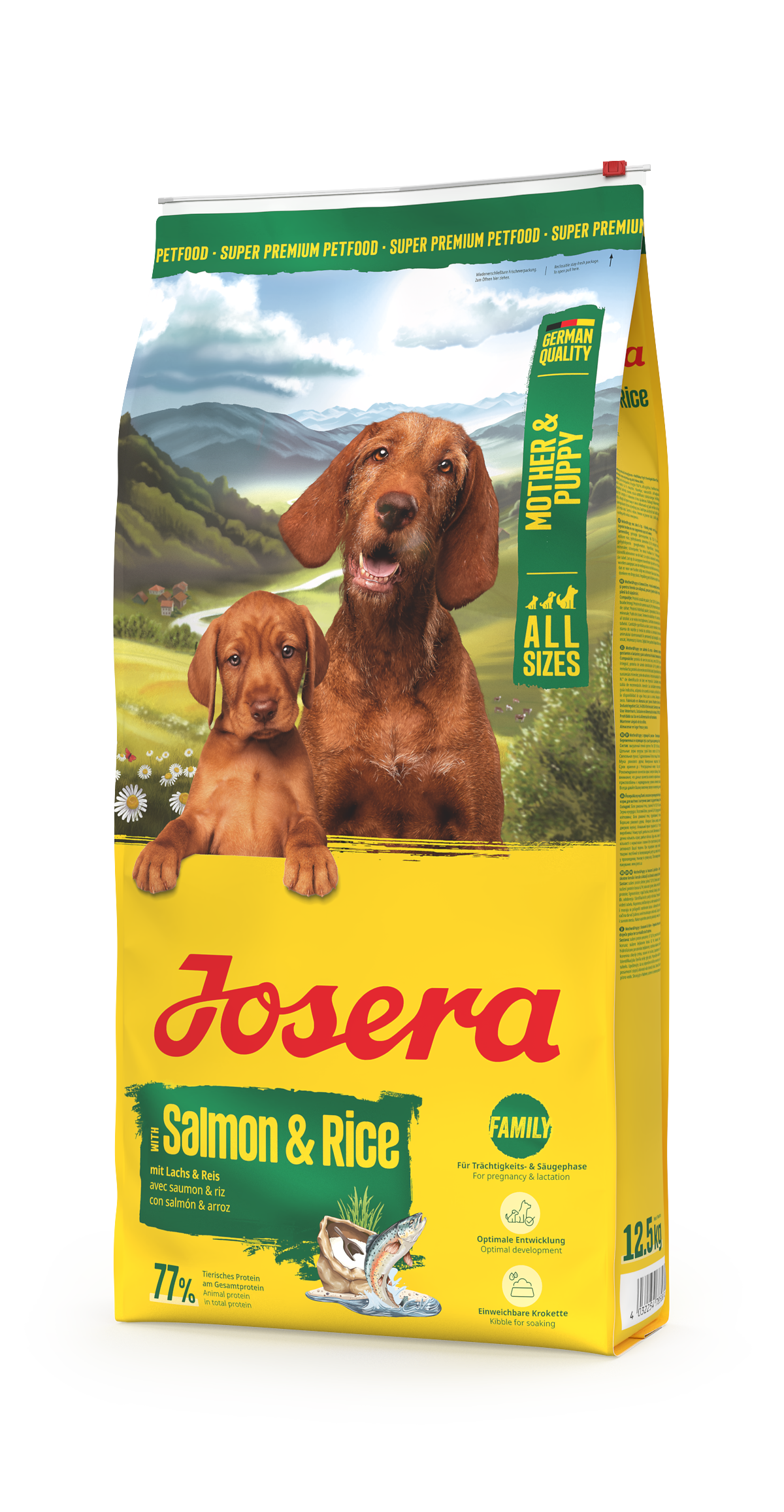 Opakowanie karmy MOTHER&PUPPY SALMON & RICE