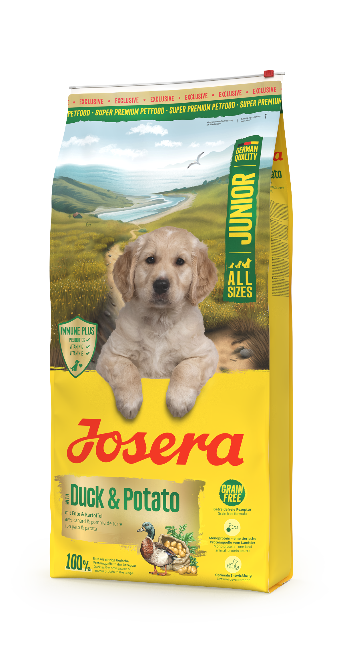 Opakowanie karmy JUNIOR DUCK & POTATO