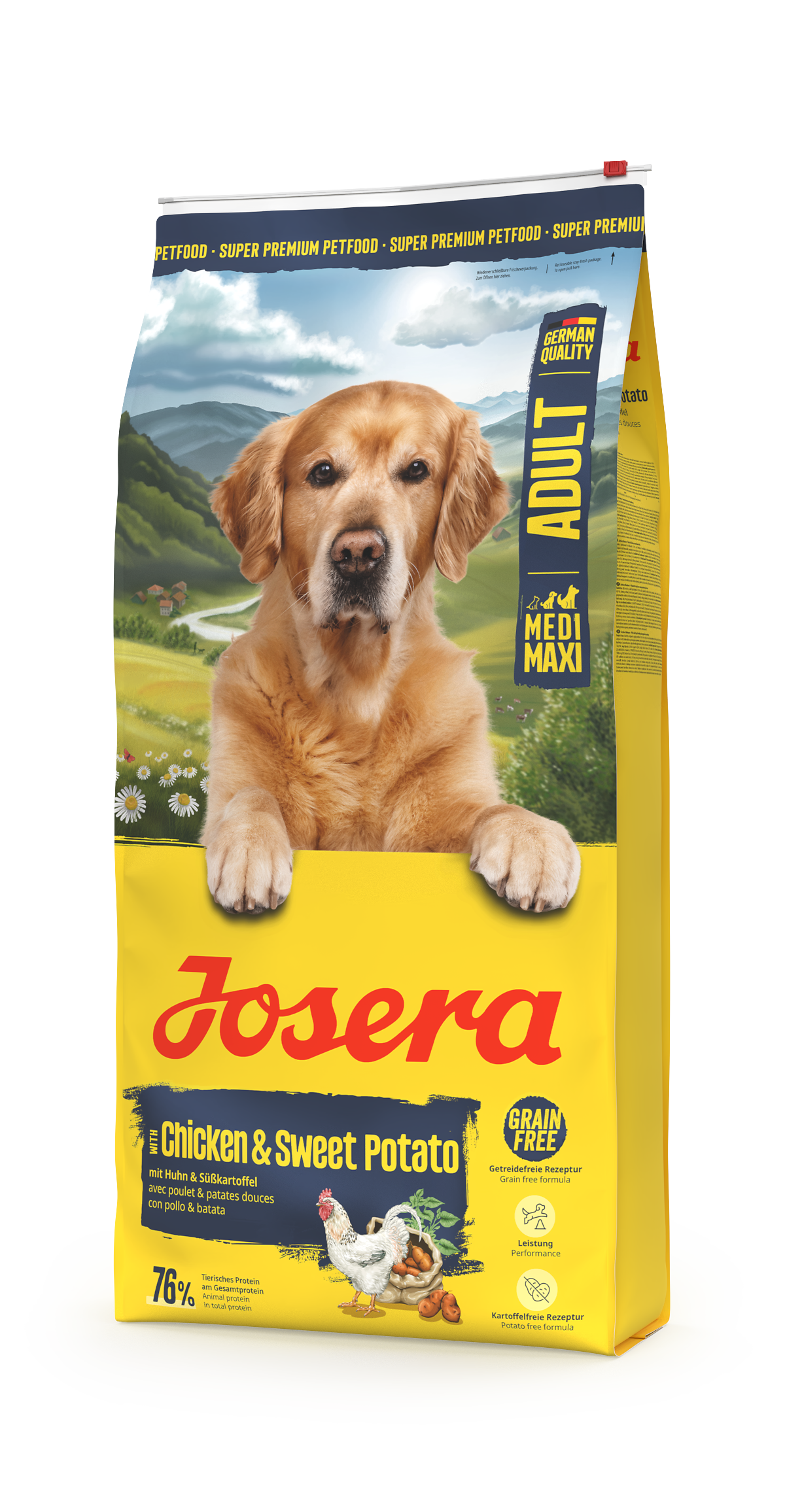 Opakowanie karmy MEDI/MAXI CHICKEN & SWEET POTATO