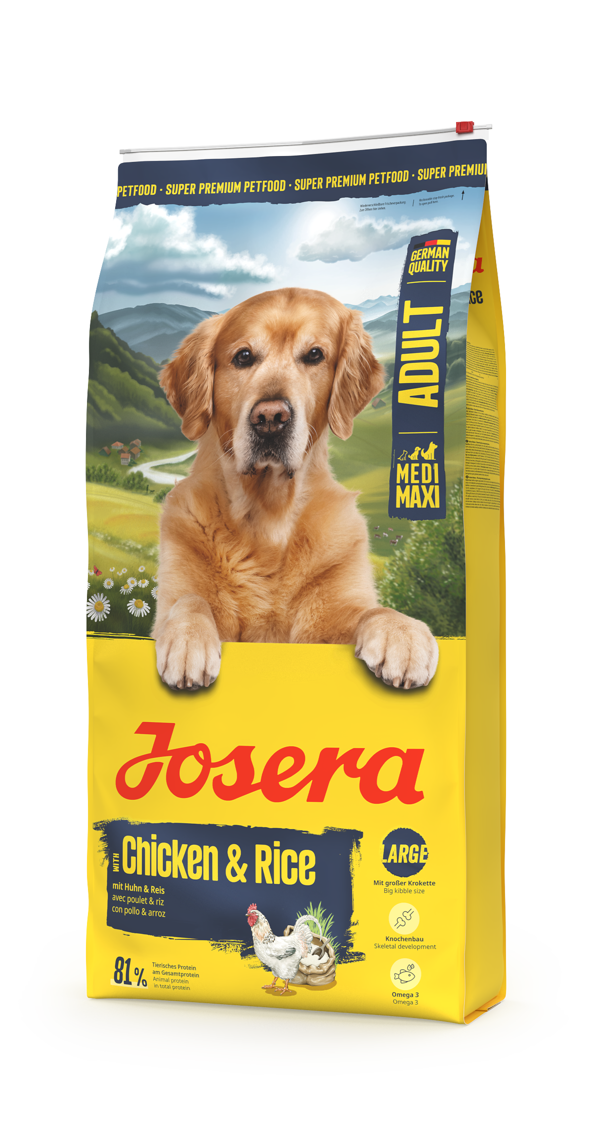 Opakowanie karmy MEDI/MAXI CHICKEN & RICE