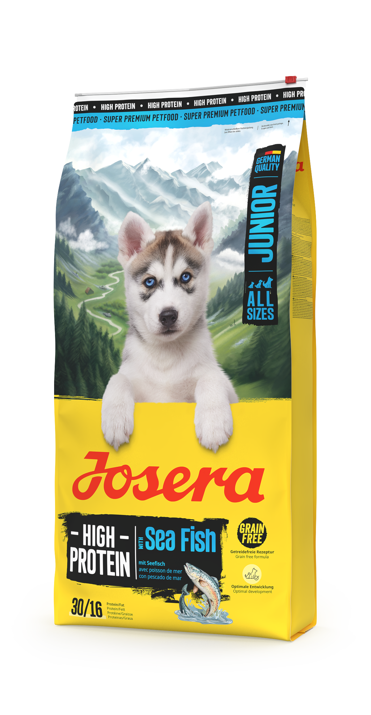 Opakowanie karmy JUNIOR HIGH PROTEIN SEA FISH